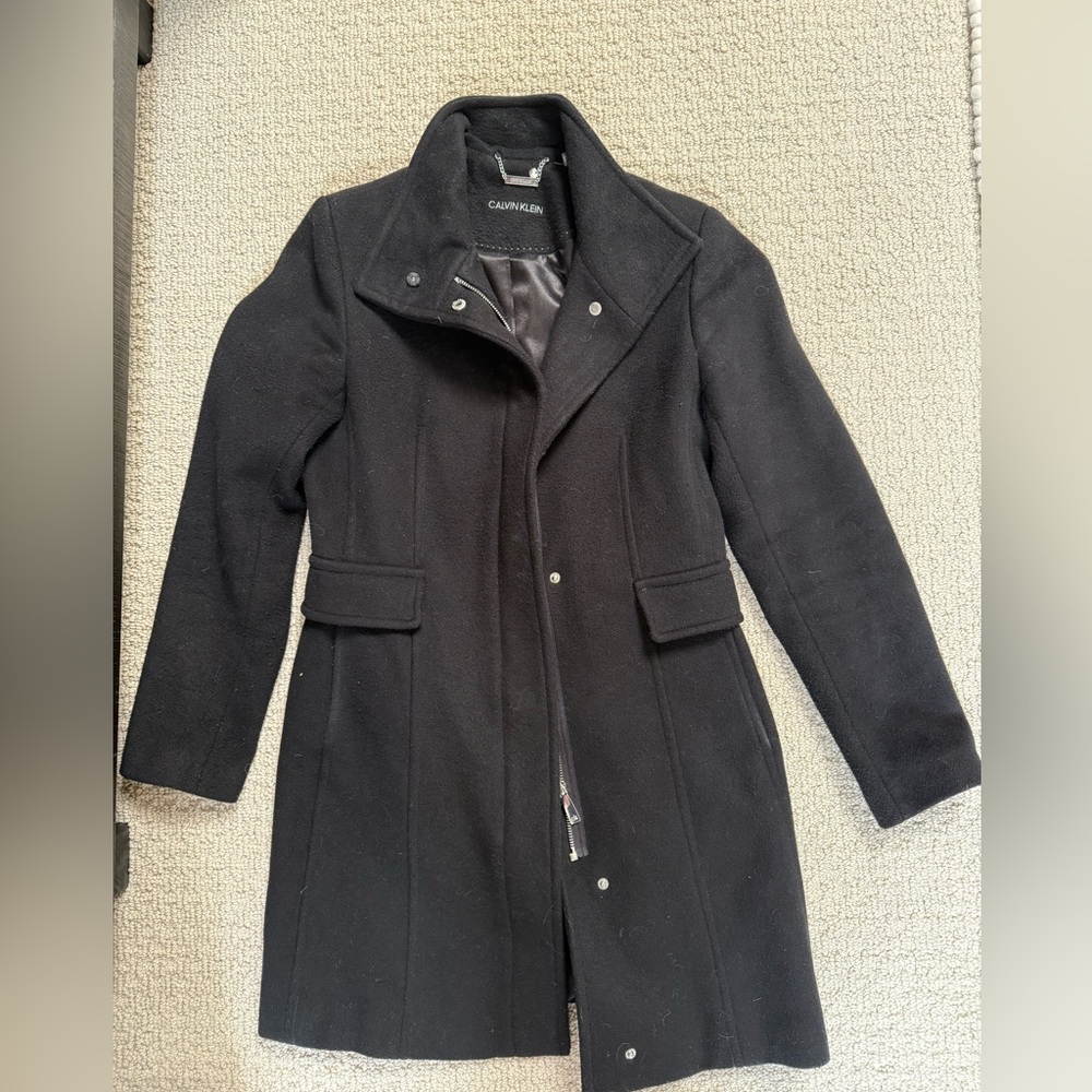 Calvin Klein Women's Black Coat size PXS